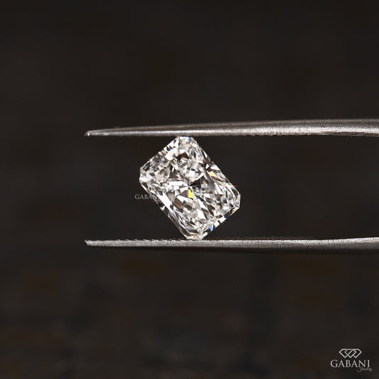 radiant cut lab grown diamond loose stone igi certified for custom engagement ring