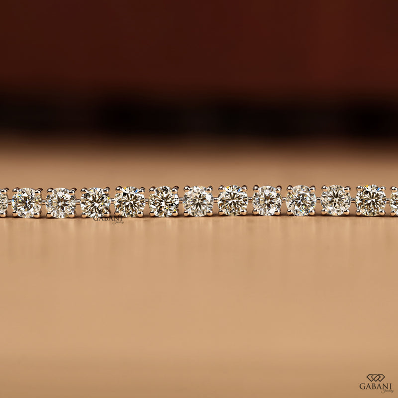 Lab Grown Diamond Tennis Bracelet, Four Prong Setting