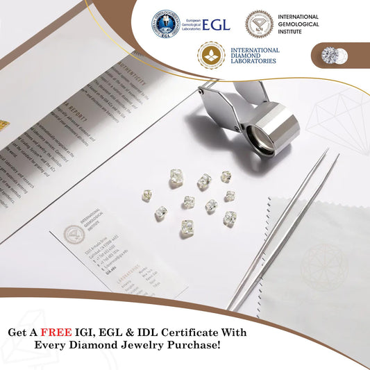 customize jewelry in Lab Grown Diamond - CVD Diamond with 10k/14k/18k solid gold