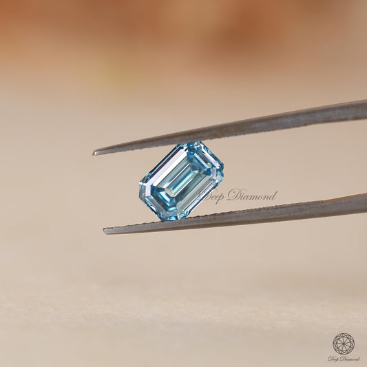 1.0 CT Blue Emerald Lab Grown Diamond, Custom Loose Lab Created Diamond for Ring or Pendant, IGI Certified Diamond, Wedding Gift for Women