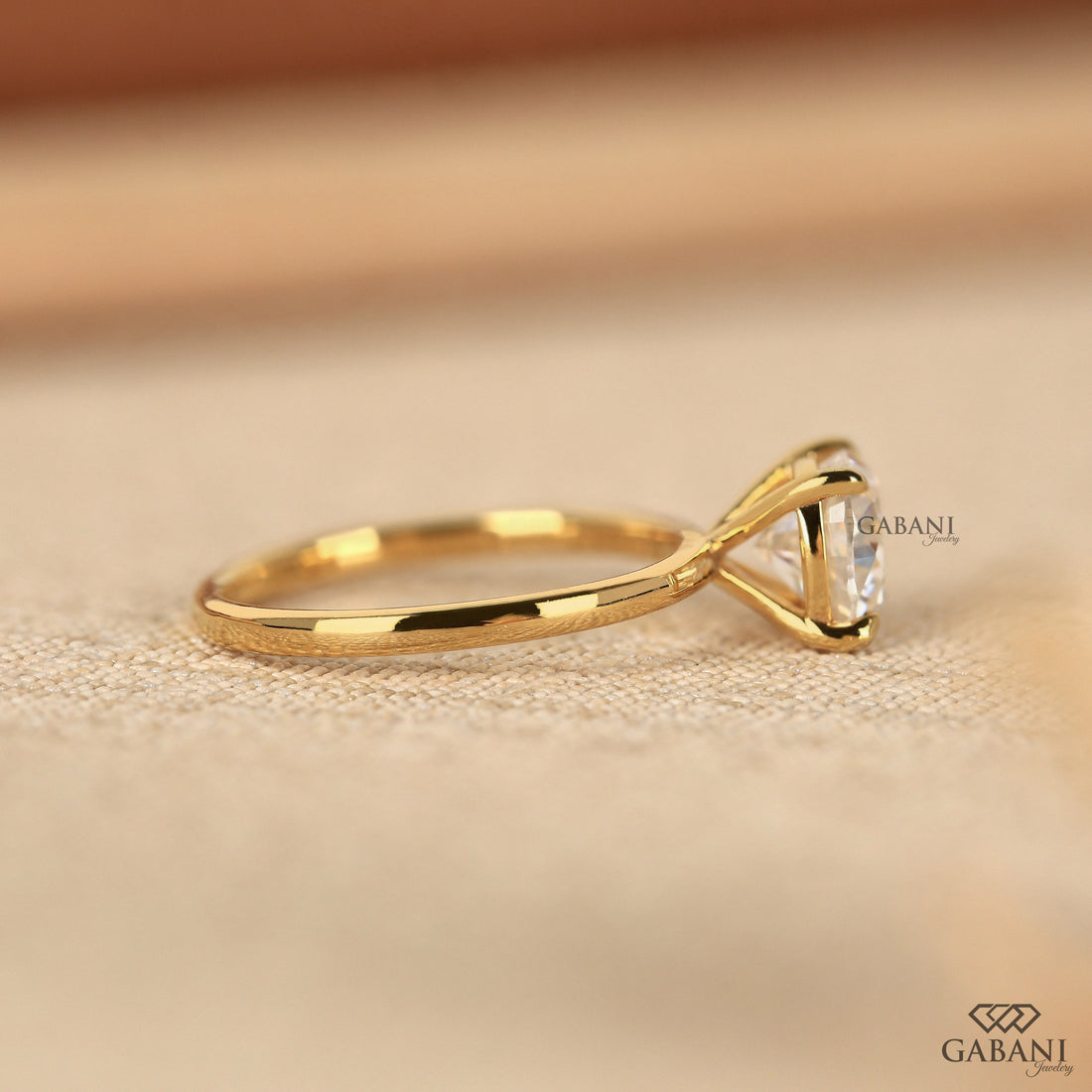 Cushion Cut Diamond Solitaire Ring, Timeless Bridal Engagement Ring