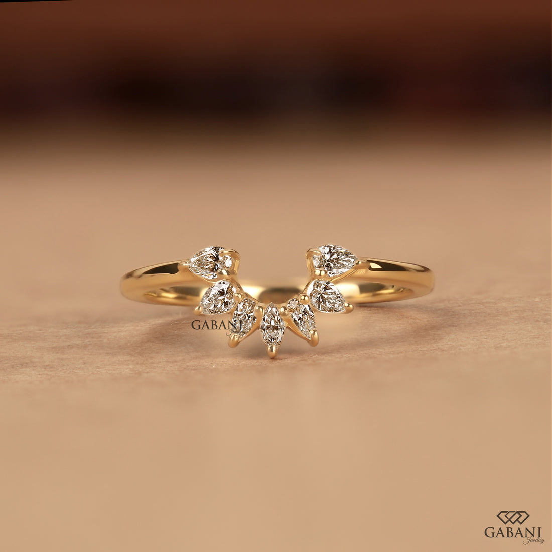 Pear cut lab grown diamond measuring approximately 3.5 × 1.5 mm with a slim elongated shape, suitable for fine jewelry and curved diamond band designs.