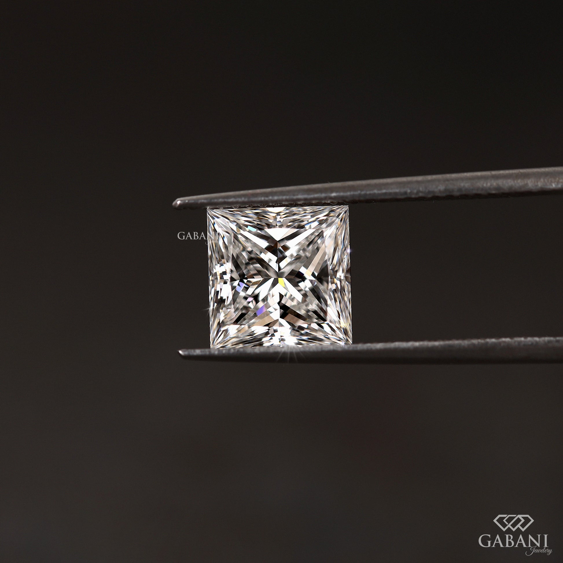 IGI certified princess cut lab grown diamond loose square jewelry stone
