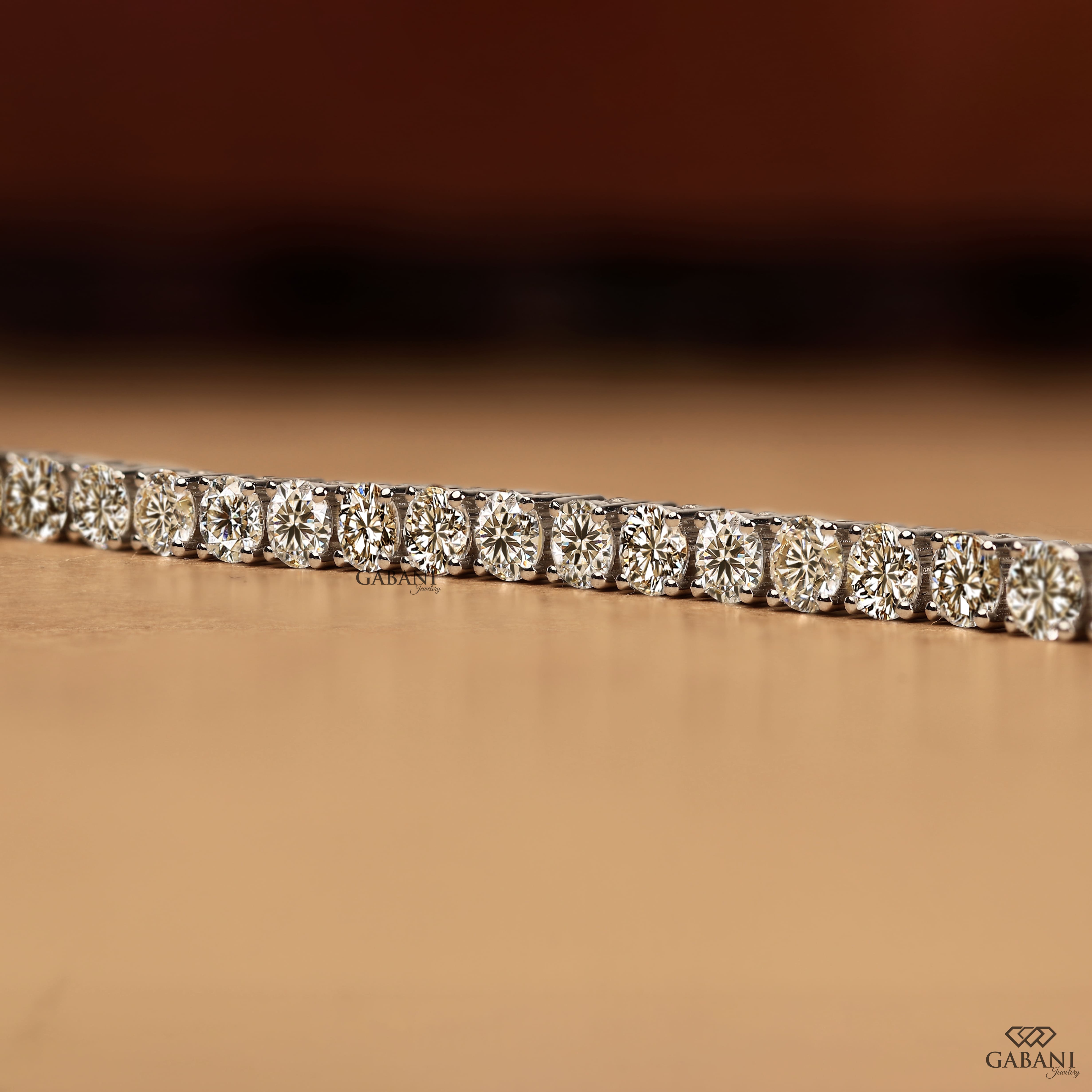 Lab Grown Diamond Tennis Bracelet, Four Prong Setting