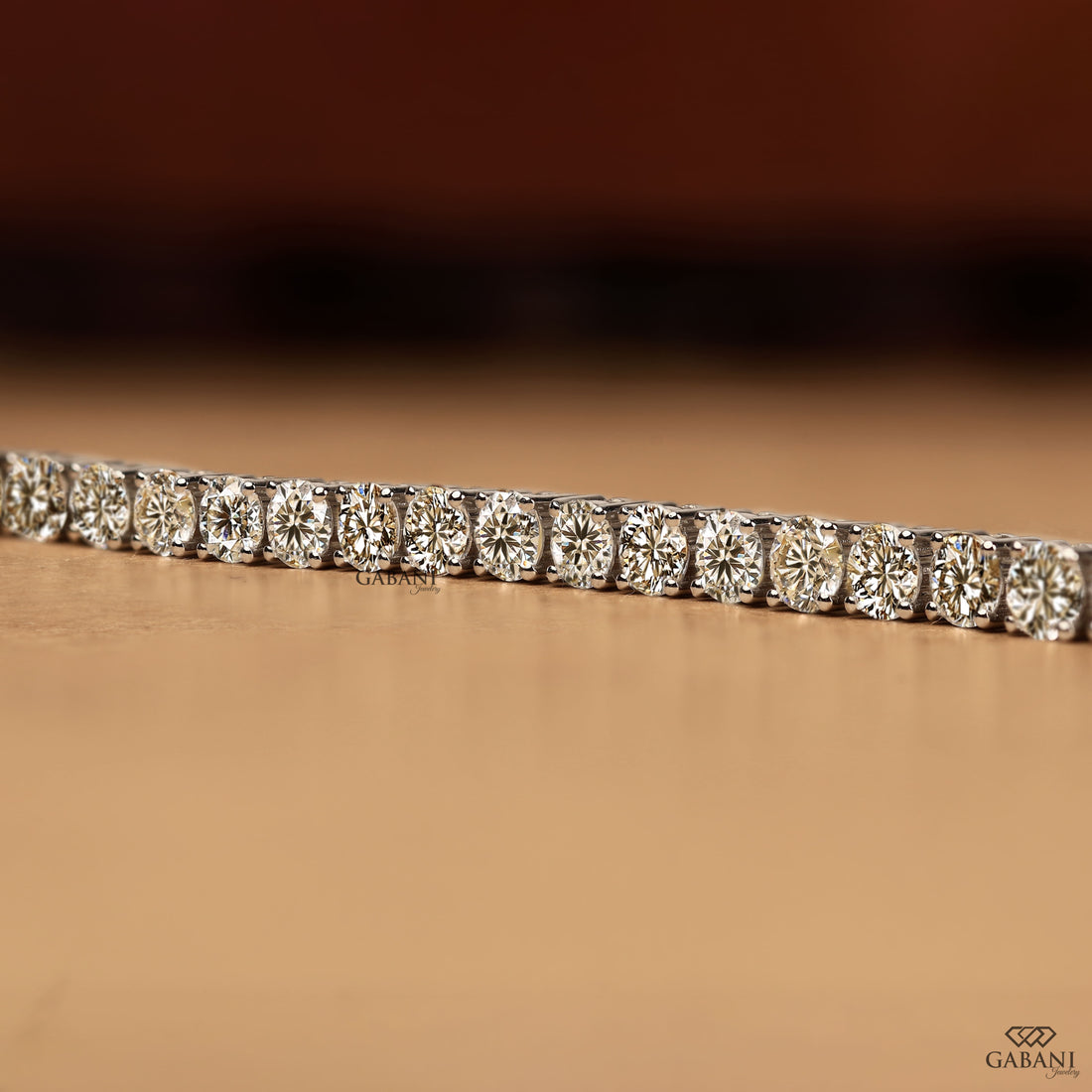 Lab Grown Diamond Tennis Bracelet, Four Prong Setting