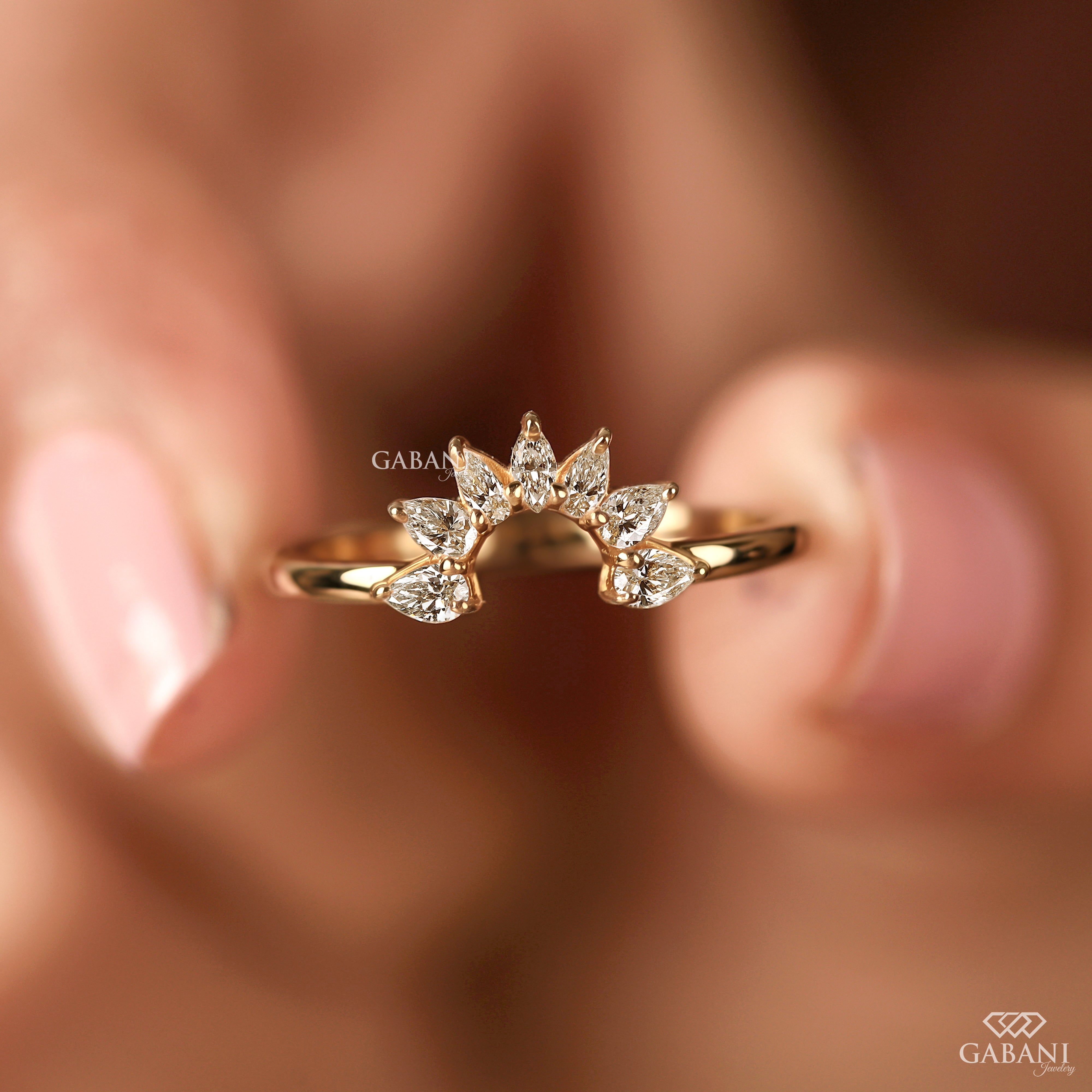 Pear cut lab grown diamond measuring approximately 3.5 × 1.5 mm with a slim elongated shape, suitable for fine jewelry and curved diamond band designs.