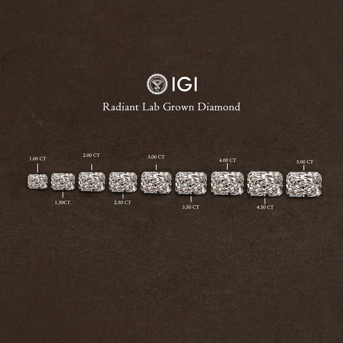 IGI Certified Radiant Cut Lab Grown Diamond
