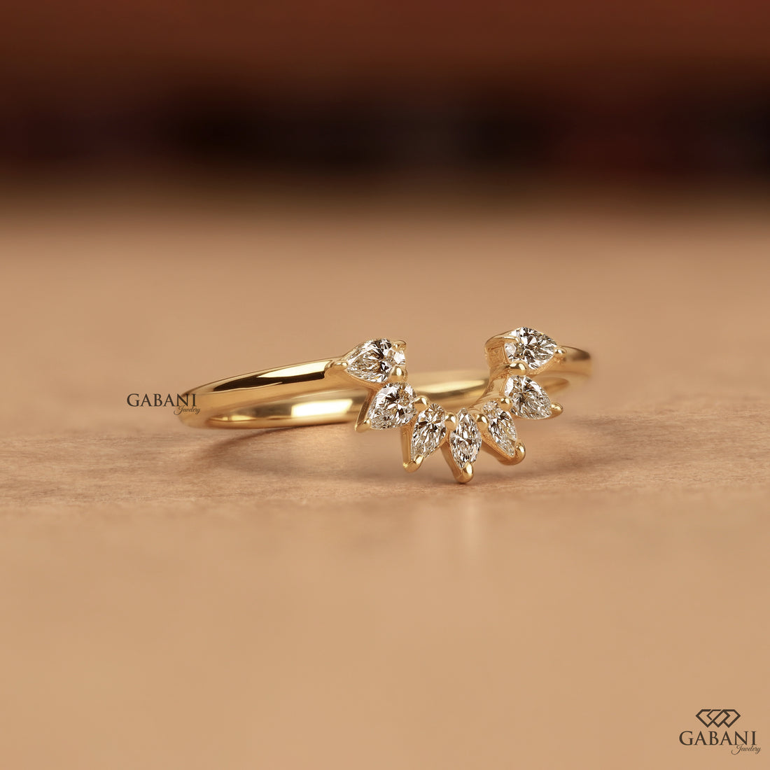 Pear cut lab grown diamond measuring approximately 3.5 × 1.5 mm with a slim elongated shape, suitable for fine jewelry and curved diamond band designs.