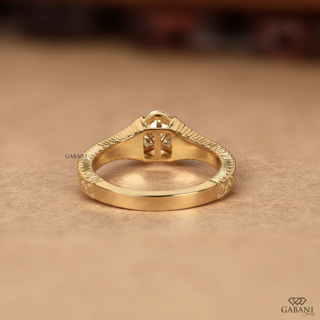 Oval lab grown diamond proposal ring