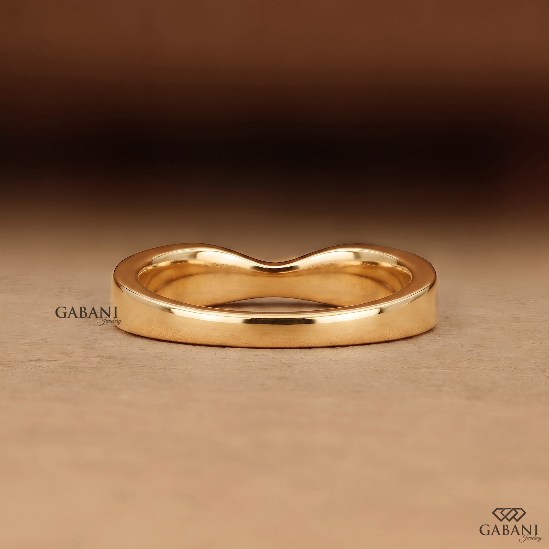 Twisted Lab Grown Diamond Wedding Band - Mobius Style