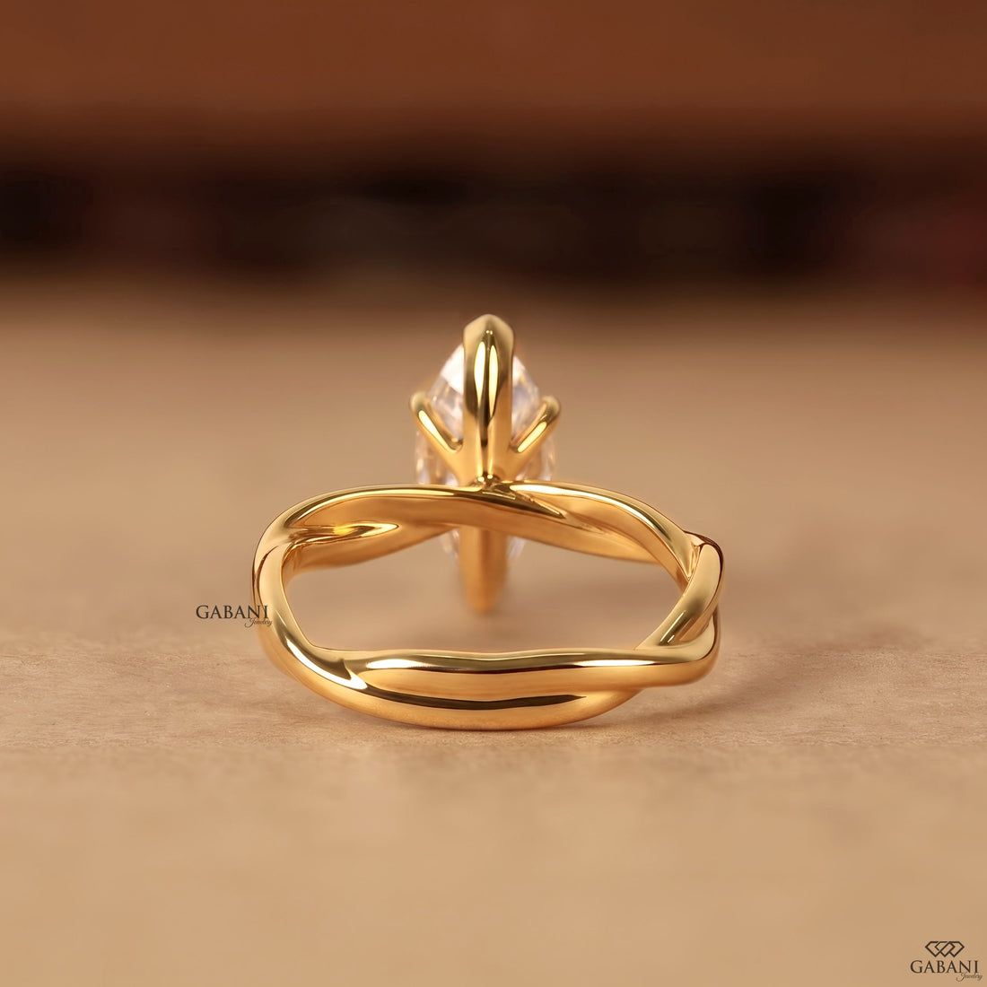 Lab created marquise diamond proposal ring