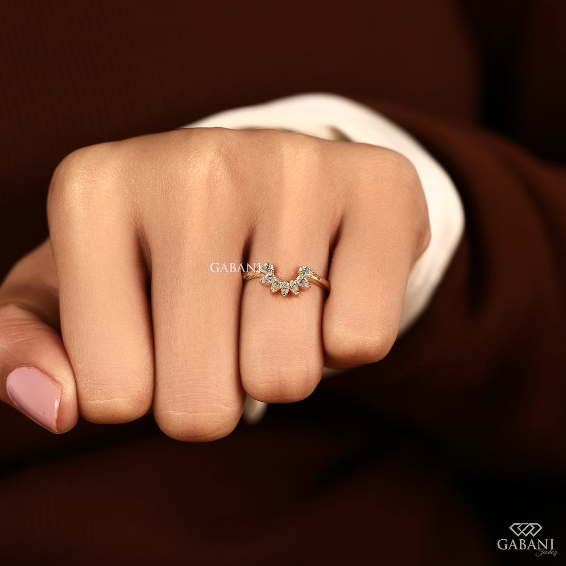 Pear cut lab grown diamond measuring approximately 3.5 × 1.5 mm with a slim elongated shape, suitable for fine jewelry and curved diamond band designs.