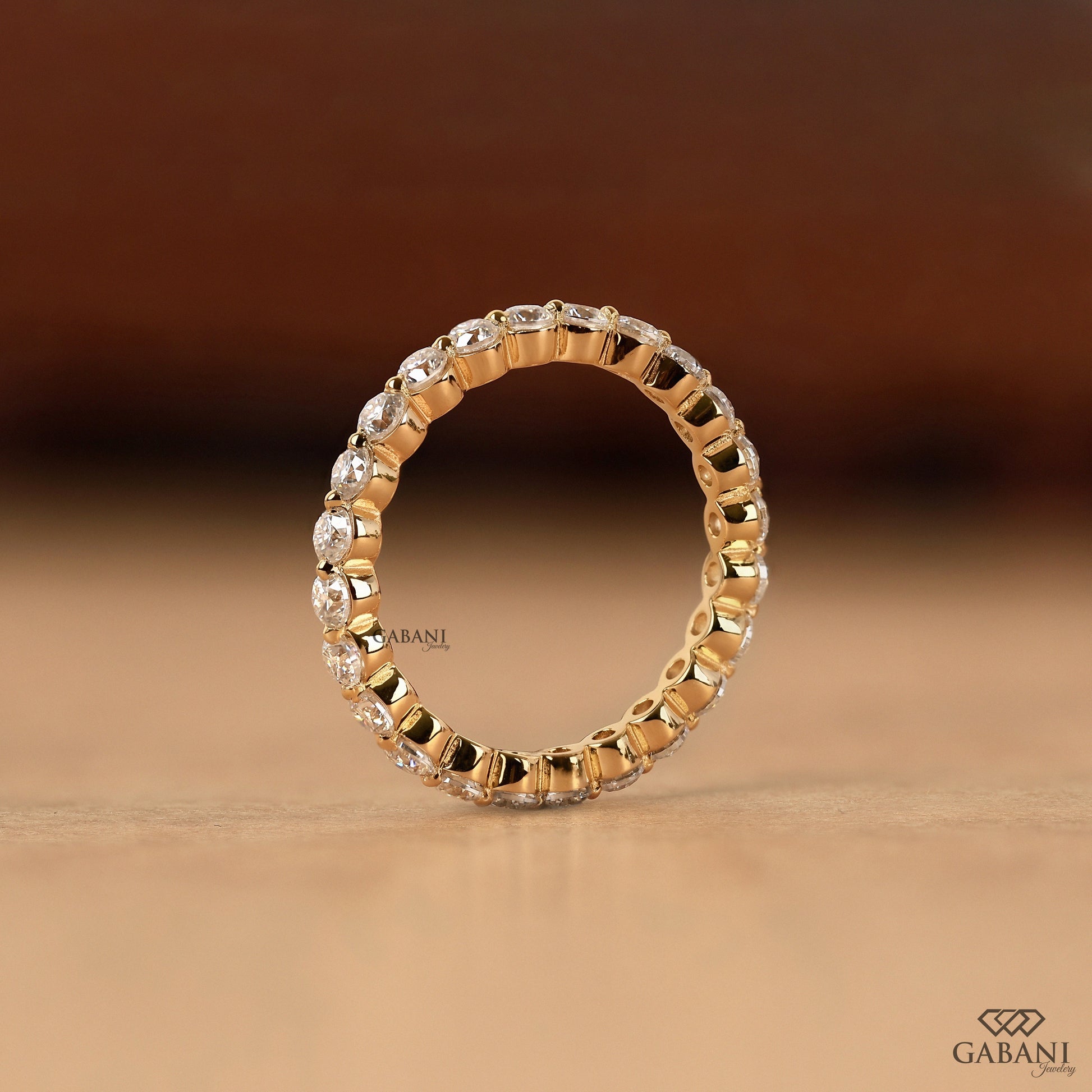 gabani jewelry round lab diamond matching bridal band