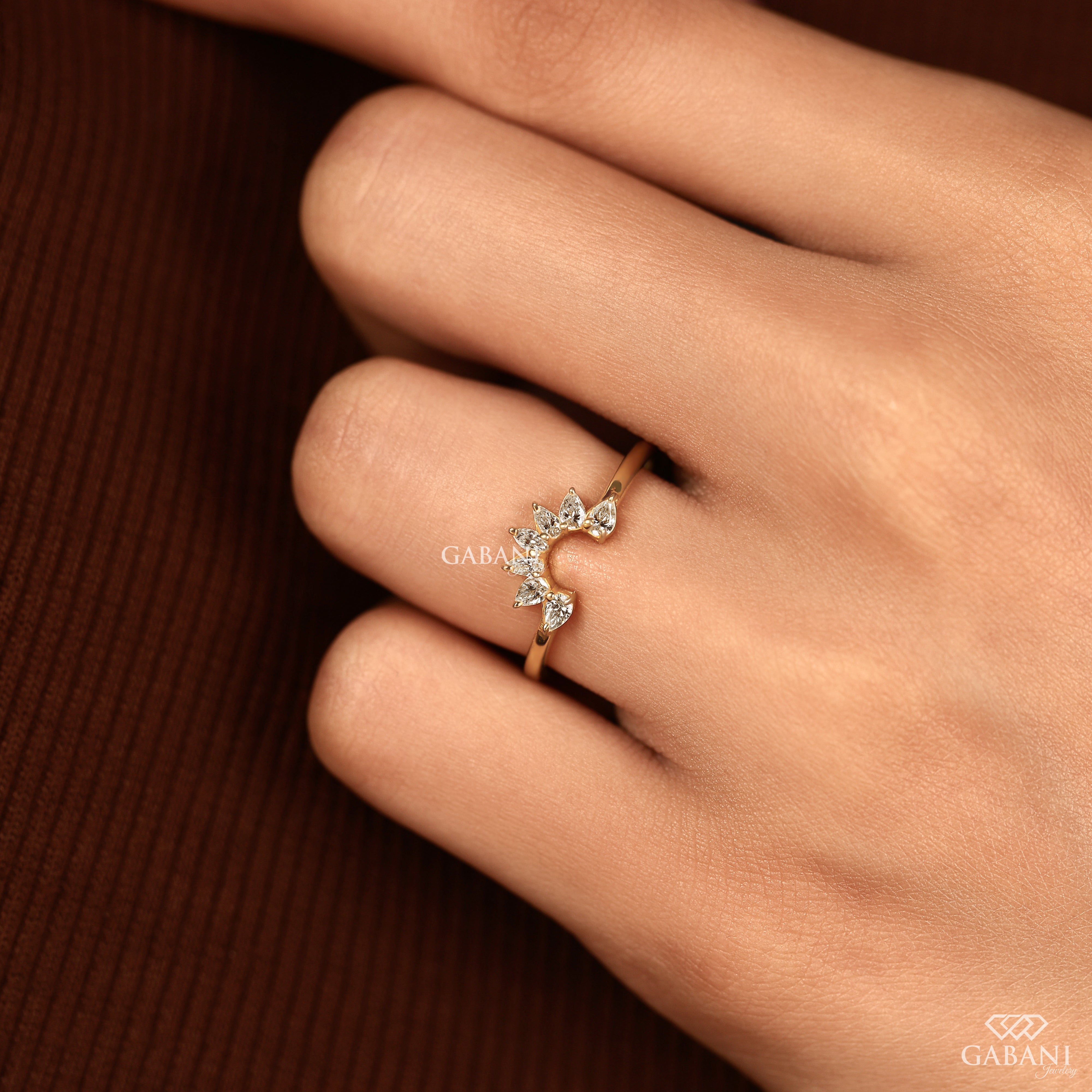 Pear cut lab grown diamond measuring approximately 3.5 × 1.5 mm with a slim elongated shape, suitable for fine jewelry and curved diamond band designs.