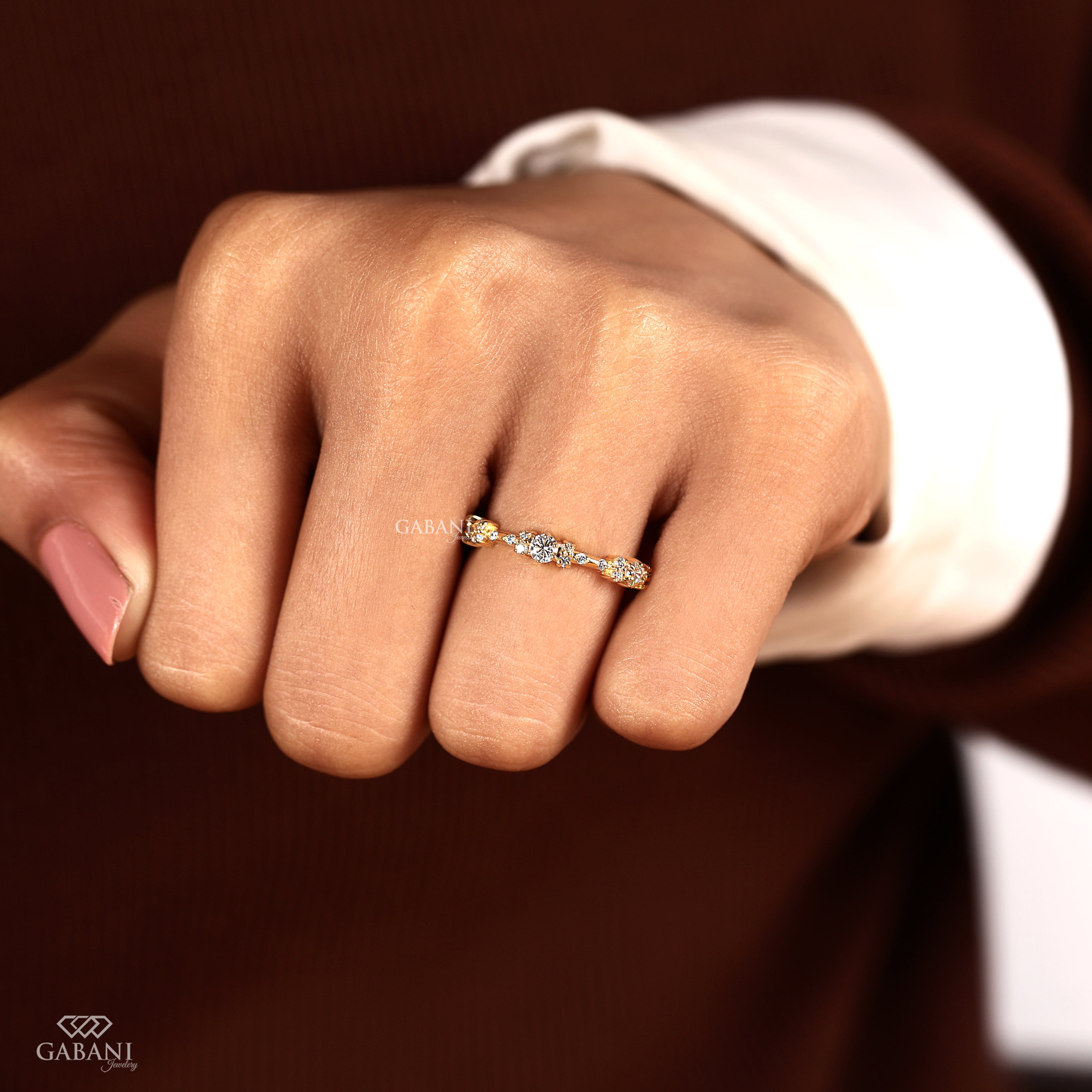 Lab grown diamond wedding band displayed as a matching ring with a refined eternity style for bridal sets and milestone celebrations.