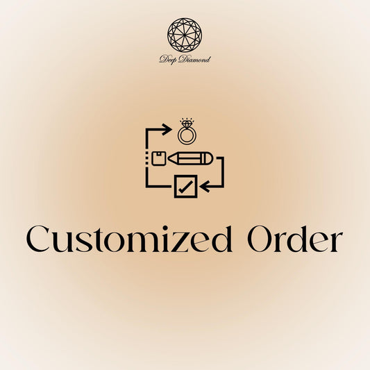 customize jewelry in Lab Grown Diamond - CVD Diamond  with 10k/14k/18k solid gold