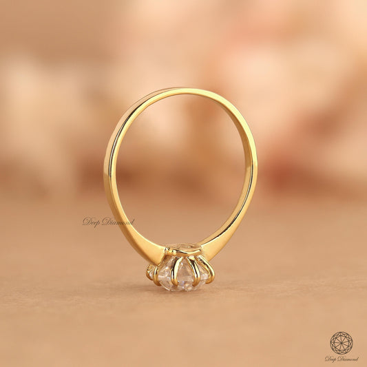 Old Mine Cushion Cut Diamond Ring, IGI Certified Lab Grown Diamond Engagement Ring For Women, 8 Prong set Solitaire Ring, Comfort Fit Ring