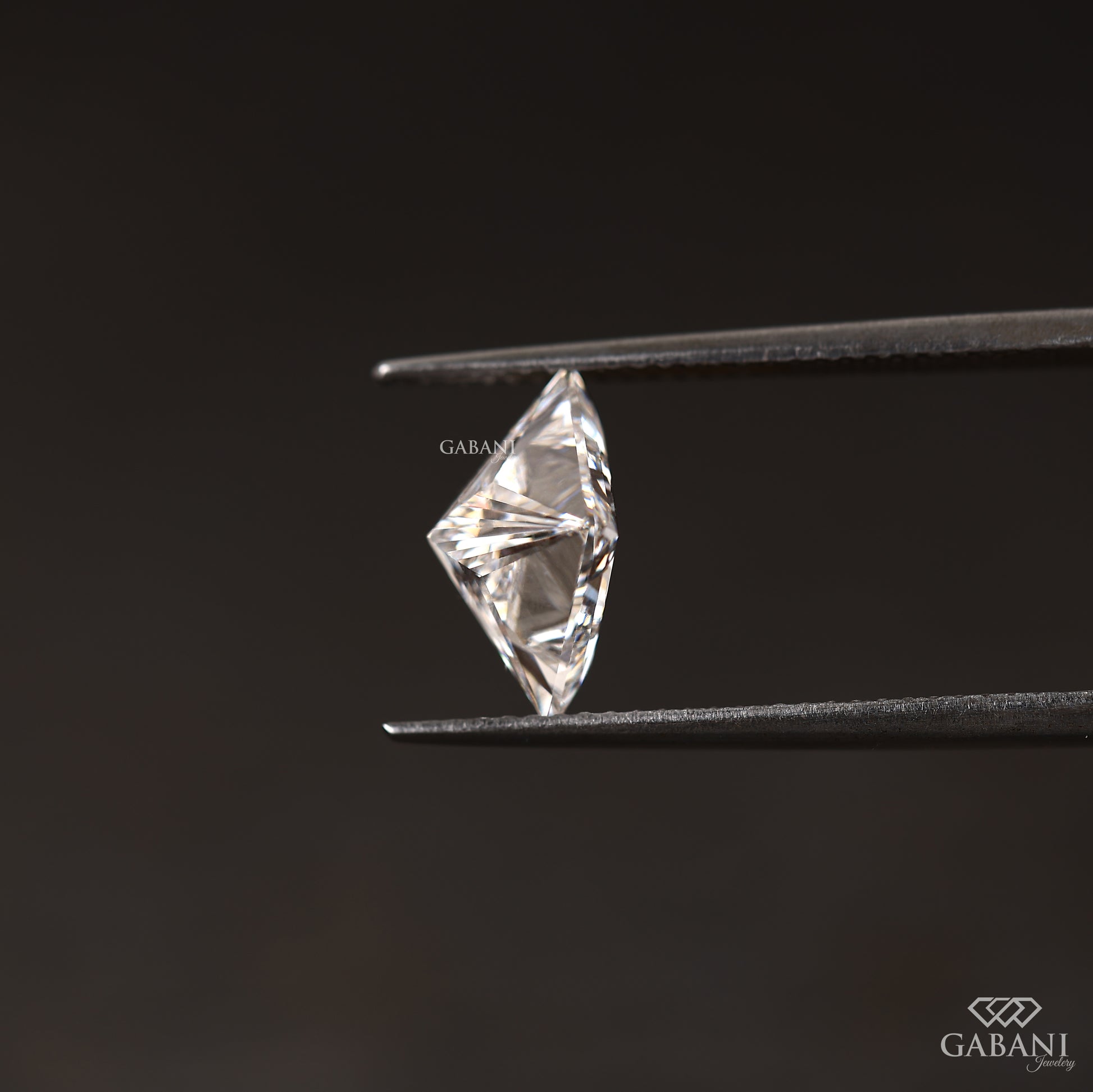 princess cut lab grown diamond loose stone for custom engagement ring
