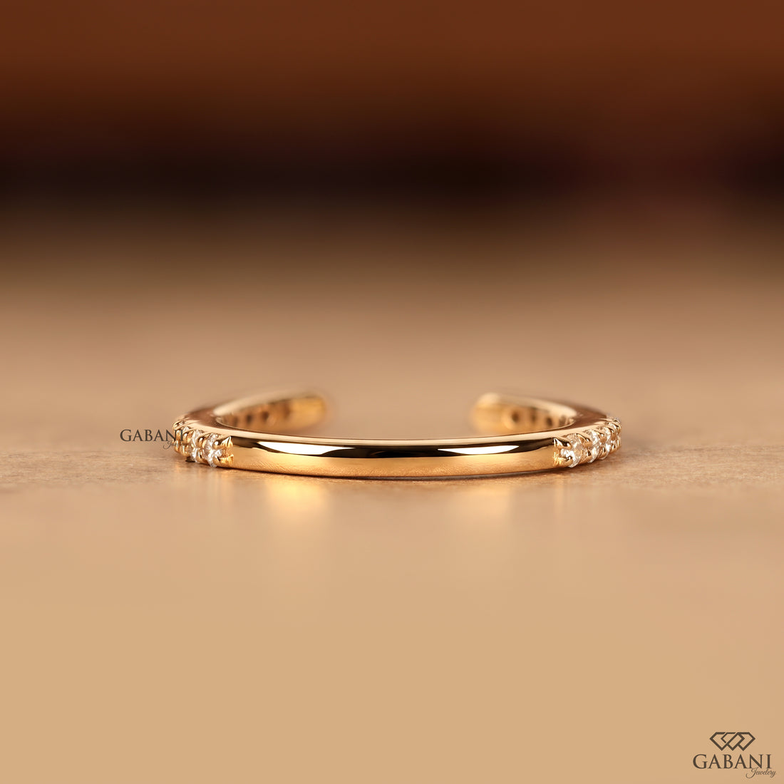 Opan Claw Lab Diamond Wedding Band For Women