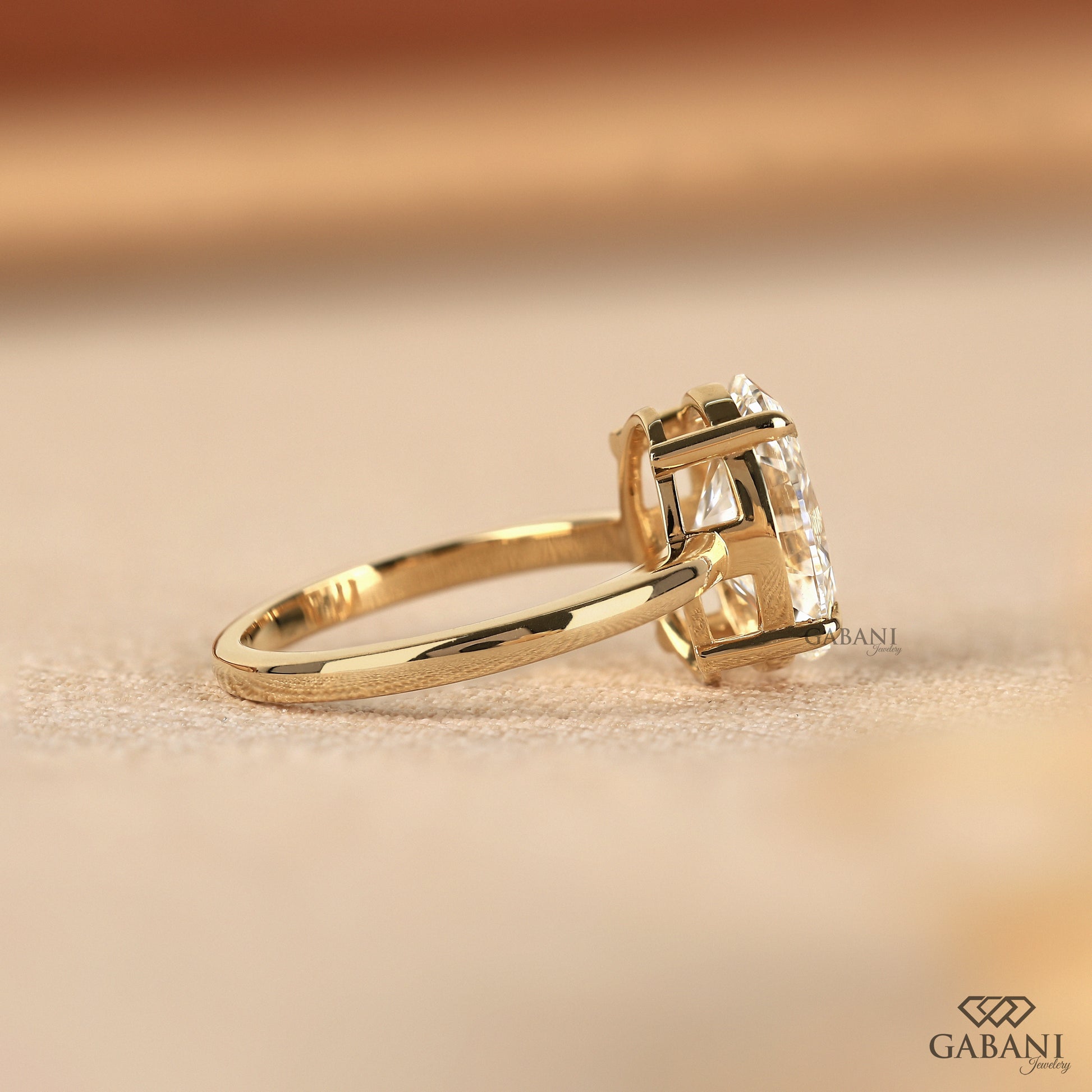 proposal ring featuring 3ct oval lab diamond solitaire
